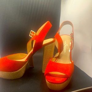 Jessica simpson block heels size 71/2